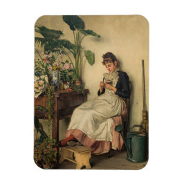 The Young Florist (von Carl Zewy) Magnet