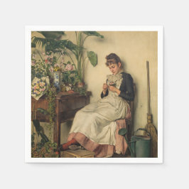 The Young Florist (von Carl Zewy) Serviette
