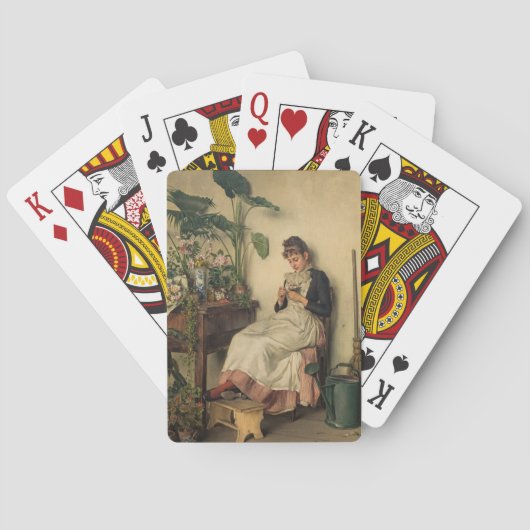 The Young Florist (von Carl Zewy) Spielkarten (Rückseite)