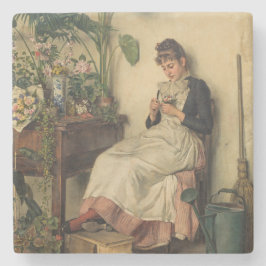 The Young Florist (von Carl Zewy) Steinuntersetzer