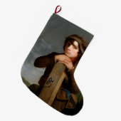 The Young Itinerant (von James Henry Beard) Großer Weihnachtsstrumpf (Vorderansicht (hängend))