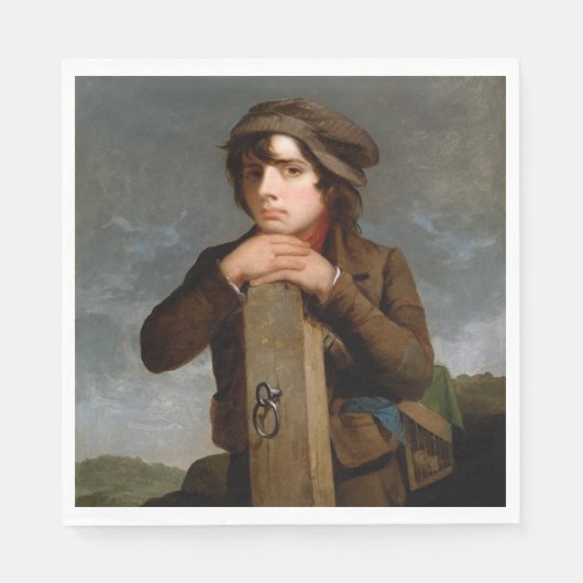 The Young Itinerant (von James Henry Beard) Serviette (Vorderseite)