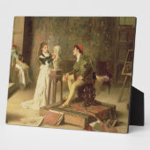 The Young Sculptress (oil on canvas) Fotoplatte (Seite)