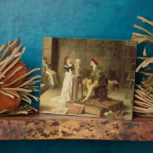 The Young Sculptress (oil on canvas) Fotoplatte (Seite)