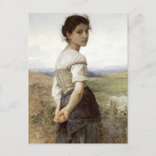 The Young Shepherdess - The Young Girl Postkarte
