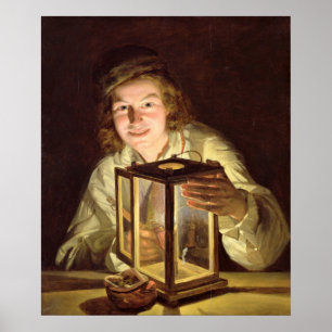 The Young Stableboy with a Stable Lamp, 1824 Poster