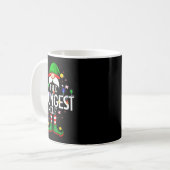 The Youngest Elf Christmas Family Pajama Party Kaffeetasse (Vorderseite Links)
