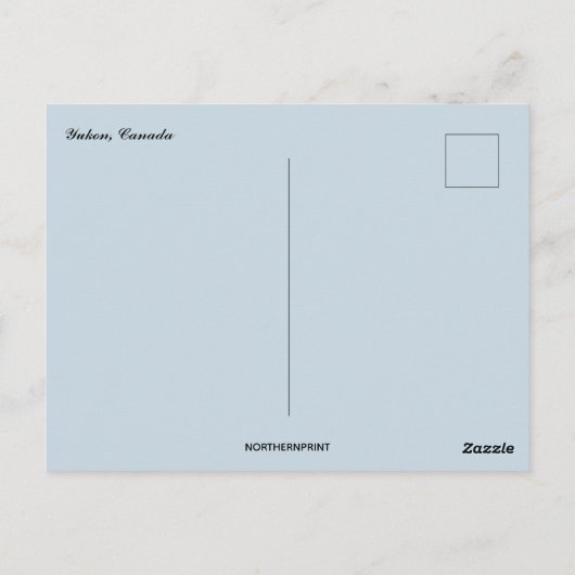 The Yukon Landscape Postkarte (Rückseite)