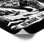 The Yule Cat Is Coming Beware Jolakotturinn Quote  Poster (Ecke)