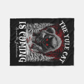 The Yule Cat Is Coming Fleecedecke (Vorderseite (Horizontal))