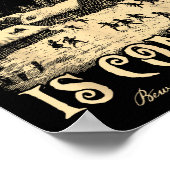 The Yule Cat Is Coming Gothic Christmas Winter Sol Poster (Ecke)