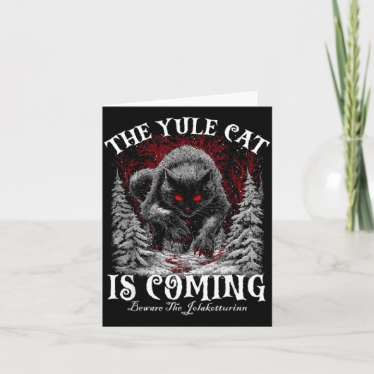 The Yule Cat Is Coming Karte (Vorderseite)