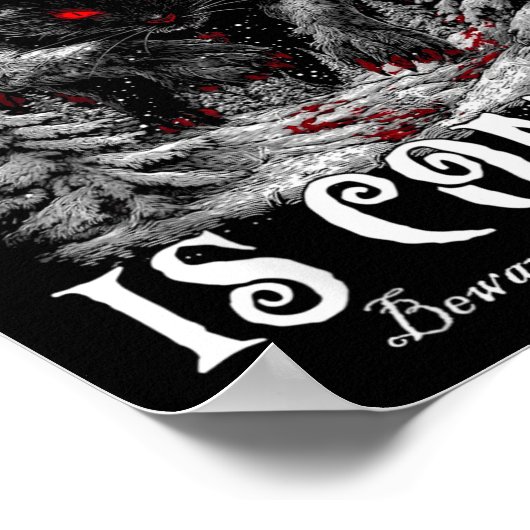 The Yule Cat Is Coming  Poster (Ecke)