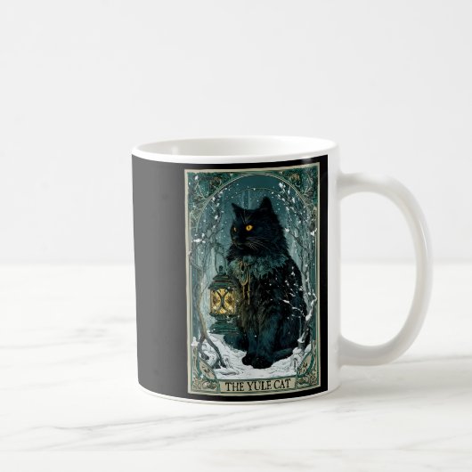 The Yule Cat Tarot Card Icelandic Folklore Christm Kaffeetasse (Rechts)