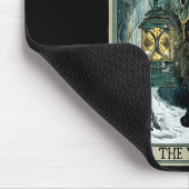 The Yule Cat Tarot Card Icelandic Folklore Christm Mousepad (Ecke)