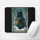 The Yule Cat Tarot Card Icelandic Folklore Christm Mousepad (Mit Mouse)