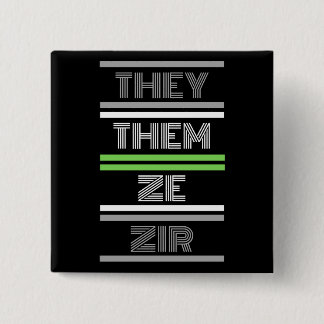 The / Ze Agender Pronoun Button