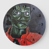 The Zombie Painting by Alfred Fox Große Wanduhr (Vorderseite)