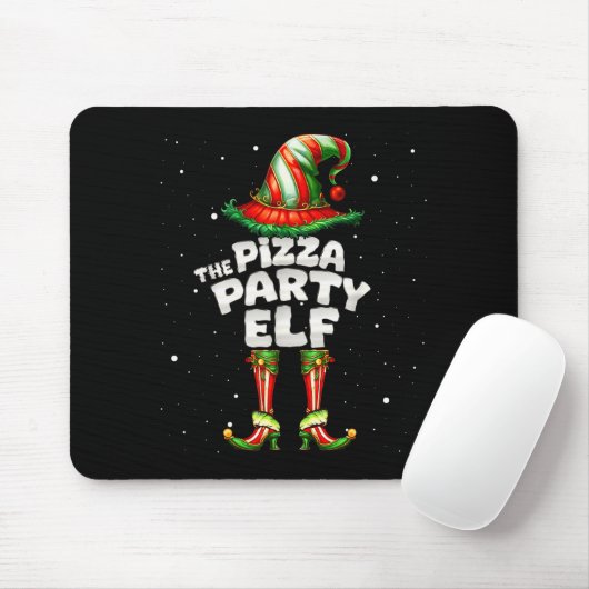 The Zza Party Elf Family Matching Group Christmas  Mousepad (Mit Mouse)