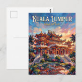 Thean Hou Tempel Malaysia Postkarte (Vorne/Hinten)