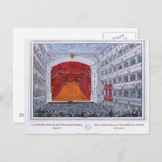 Theater am Karntnertor Wien Postkarte (Vorne/Hinten)