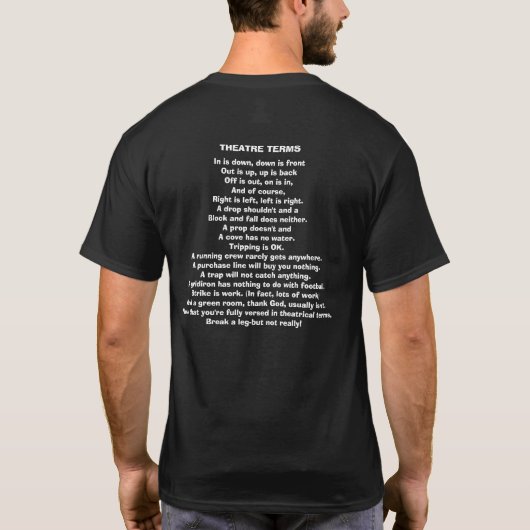 Theater-Ausdrücke T-Shirt (Rückseite)