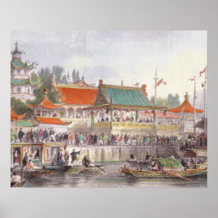 Theater bei Tien-Sing, aus "China in einer Serie V Poster