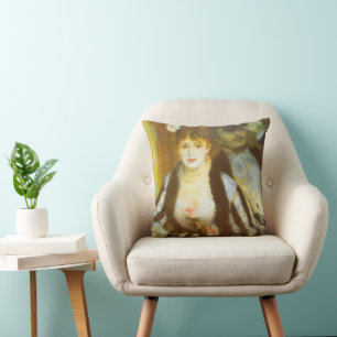 Theater Box von Pierre Renoir, Vintage Fine Art Kissen