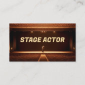 Theater Bühne Schauspieler Visitenkarte (Vorderseite)