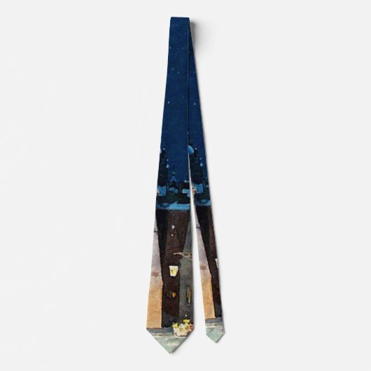 Theater-Bühne-Set-Entwurf 1893 Krawatte (Vorderseite)