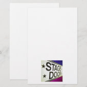 Theater-Bühne-Tür-Zeichen Briefpapier (Vorne/Hinten)