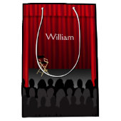 Theater Bühne Vorhang Direktor Custom MGB Mittlere Geschenktüte (Vorderseite)