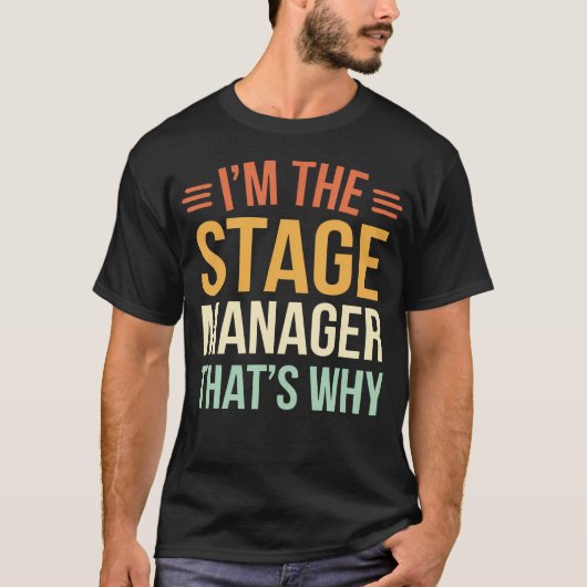 Theater-Bühnenmanager T-Shirt (Vorderseite)