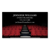 Theater Darstellend Arts Eventplaner oder Kino Magnetische Visitenkarte (Vorderseite)