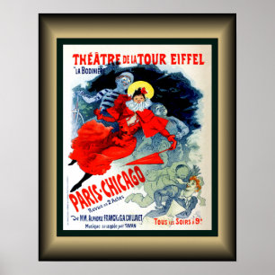 Theater De La Tour Eiffel ~ La Bodiniere ~ Paris Poster