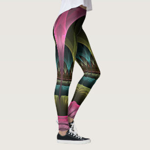 Theater der Fantasie, abstrakte farbenfrohe Frakta Leggings
