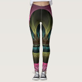 Theater der Fantasie, Abstraktes Fraktal Kunst Leggings (Vorderseite)