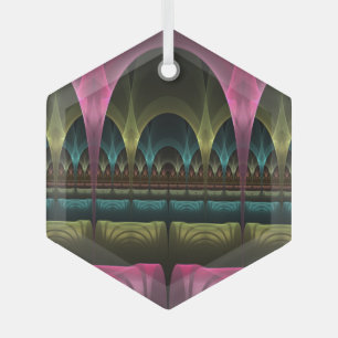 Theater der Fantasie, Abstraktes Fraktal Kunst Ornament Aus Glas
