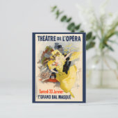Theater der Oper, Jules Chéret Postkarte (Stehend Vorderseite)