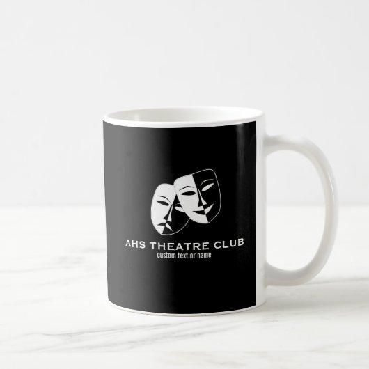 Theater-Drama-Verein maskiert kundenspezifischen Kaffeetasse (Rechts)