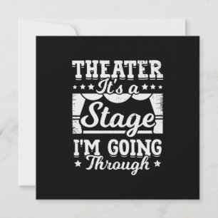 Theater Es Ist Eine Bühne Die Ich Durchlaufe Einladung