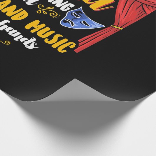 Theater Es wird Drama Geschenkpapier (Ecke)