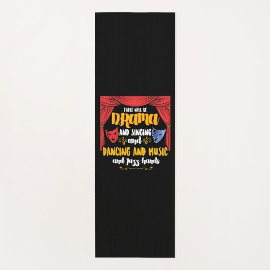 Theater Es wird Drama Yogamatte (Vorderseite)