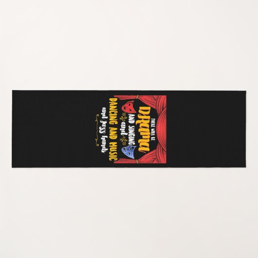 Theater Es wird Drama Yogamatte (Vorderseite (Horizontal))