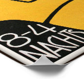 Theater Fledermaus und Cabaret, 1907 Poster (Ecke)