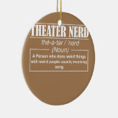 Theater Funny Bühne Nerd Drama Keramik Ornament (Rechts)