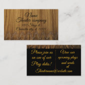 Theater für darstellende Kunst Schauspiel Visitenkarte (Vorne/Hinten)