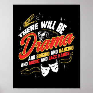 Theater gibt es Drama Geschenk Broadway Musical Poster