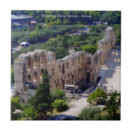 Theater Herod Atticus - Athen Fliese (Vorderseite)