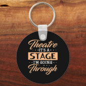 Theater ist es eine Bühne Schauspieler durch gehen Schlüsselanhänger (Vorderseite)